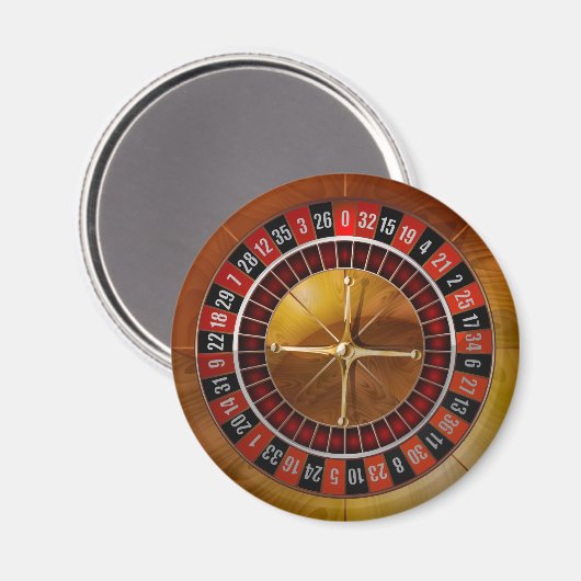Roulette Wheel Magneet (Voorkant / Achterkant)