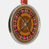 Roulette Wheel Metalen Ornament (Rechts)