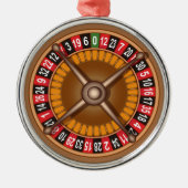 Roulette Wheel Metalen Ornament (Voorkant)