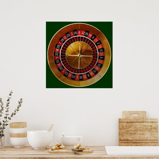 Roulette Wheel Poster (Keuken)