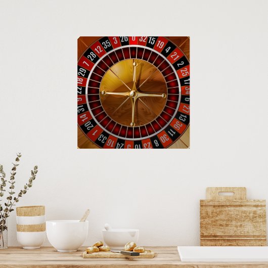 Roulette Wheel Poster (Keuken)