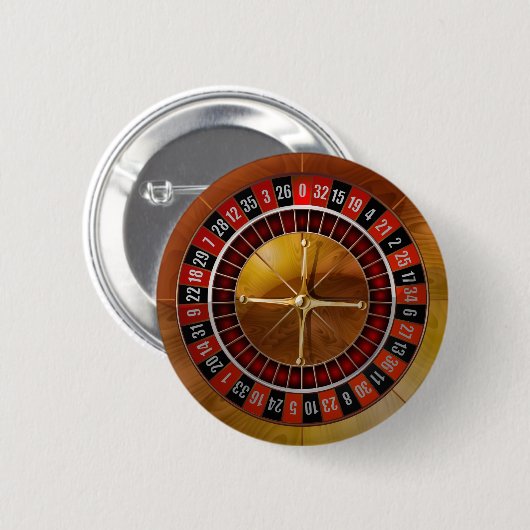 Roulette Wheel Ronde Button 5,7 Cm (Voorkant /achterkant)