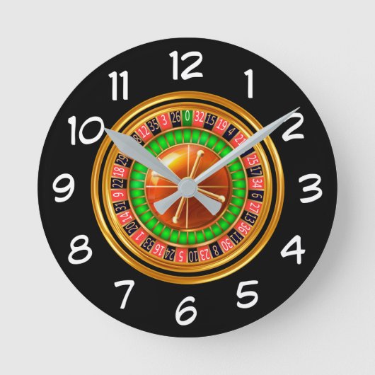 Roulette Wheel Room Wandklokken (Voorkant)