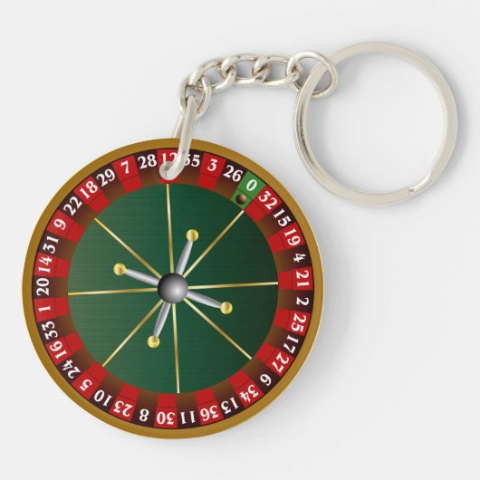 Roulette Wheel Sleutelhanger (Achterkant)