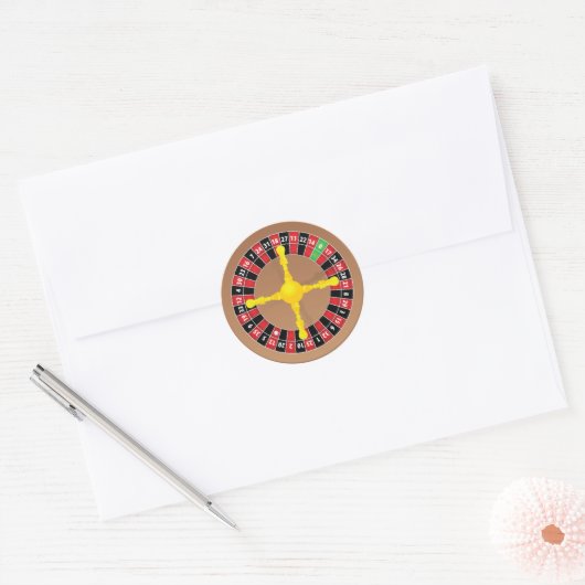Roulette Wheel Stickers (Envelop)