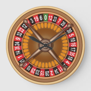 Roulette Wheel wall clock Grote Klok
