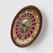 Roulette Wheel Wall Clock Ronde Klok (Hoek)