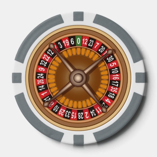 Roulette Wiel aangepaste poker chips (Voorkant)