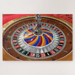 Roulette-wiel in casino legpuzzel