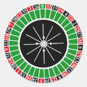 ROULETTERWIEL RONDE STICKER (Voorkant)