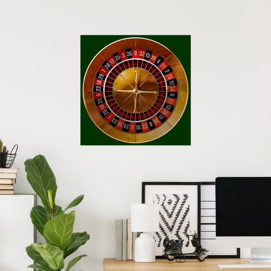 Roulettewiel Poster (Thuiskantoor)