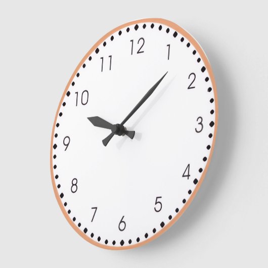 Round Acrylic Wall Clock Grote Klok (Hoek)