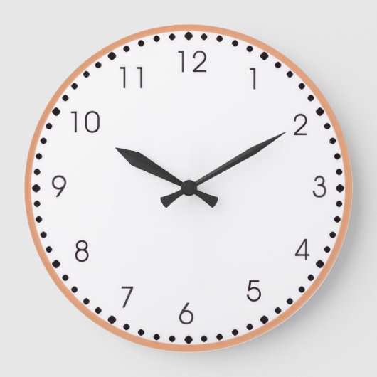 Round Acrylic Wall Clock Grote Klok (Voorkant)