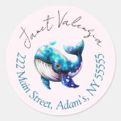 Round address labels (Voorkant)