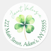 Round address labels (Voorkant)