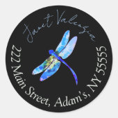 Round address labels (Voorkant)