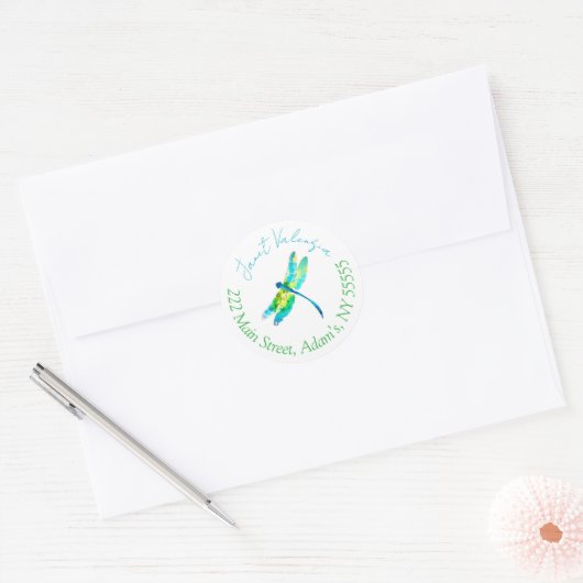 Round address labels (Envelop)