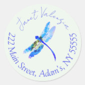 Round address labels (Voorkant)