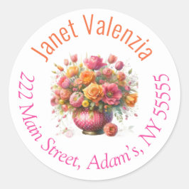 Round address labels