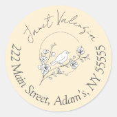 Round address labels (Voorkant)