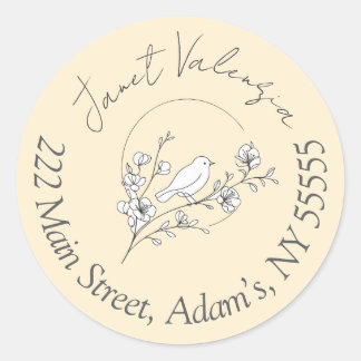 Round address labels