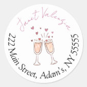 Round address labels (Voorkant)