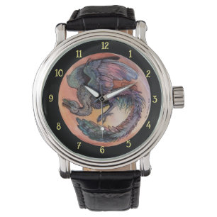 Round Archaeopteryx Watch Horloge