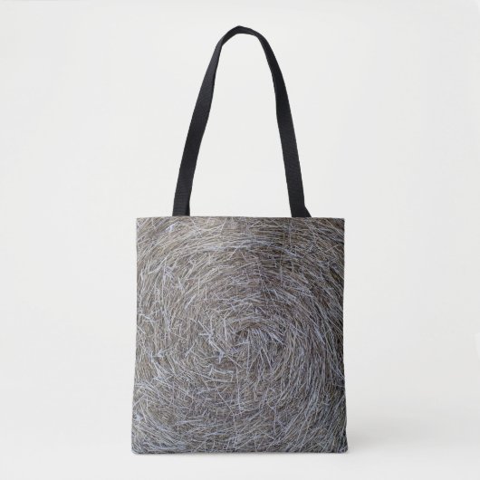 Round bale tote bag (Voorkant)