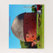 Round Barn Oklahoma.Kerstgroeten Legpuzzel (Verticaal)