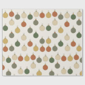 Round Baubles Pattern Cadeaupapier (Vlak)