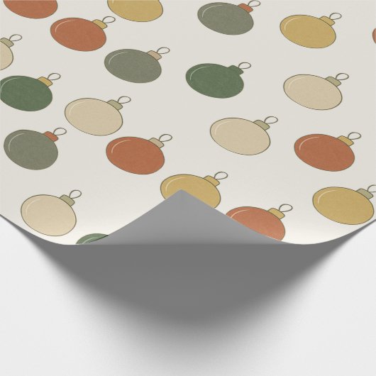 Round Baubles Pattern			 Cadeaupapier (Hoek)