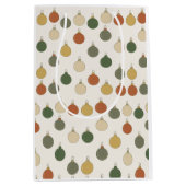 Round Baubles Pattern Medium Cadeauzakje (Voorkant)