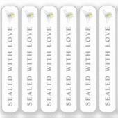 Round bee art honey small seal sticker (Voorkant)