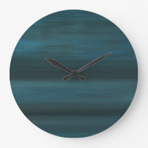 Round Blue Rain Abstract Wall Clock