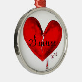 Round Broken Heart Ornament (Rechts)