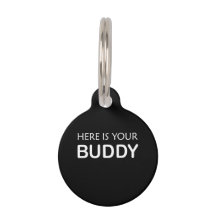Round Buddy Pet ID Tag – Stijlvol voor honden of k