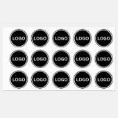 Round Business Logo Packaging  Labels (Vel)