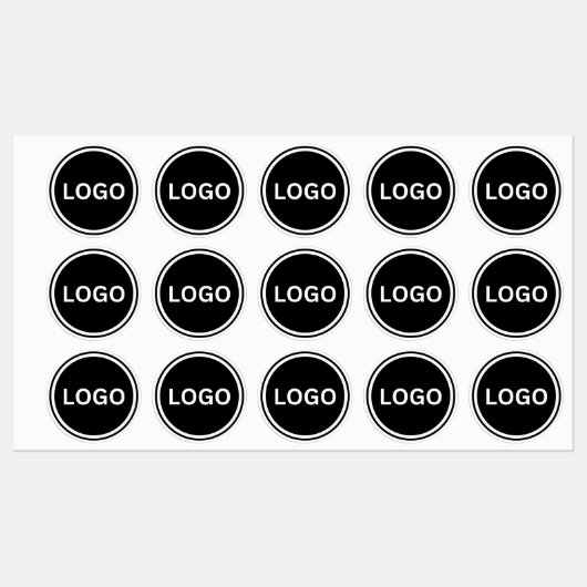 Round Business Logo Packaging  Labels (Vel)