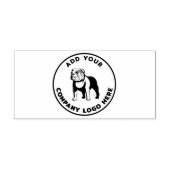 Round Business Logo Professional Tradesman Zelfinktende Stempel (Design)