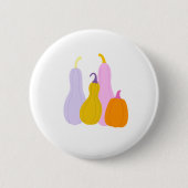 Round Button with colorful pumpkins (Voorkant)