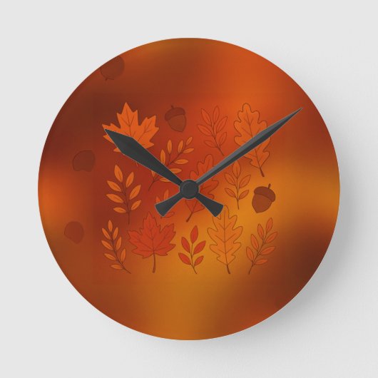 Round clock autumn ronde klok (Voorkant)