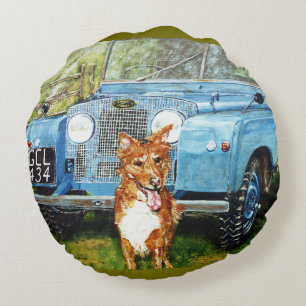 Round Cushion "Farmer's vrienden" Rond Kussen