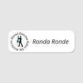 Round Dance-naamplaatje Naamplaatje (Voorkant)