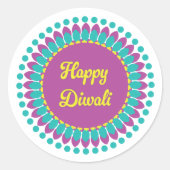 Round Diwali Stickers (Voorkant)