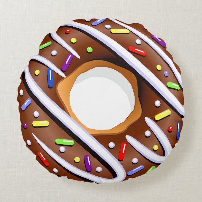 Round Doughnut Pillow - SRF Rond Kussen (Voorkant)