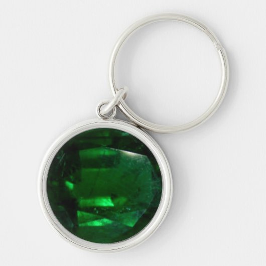 Round Emerald Sleutelhanger (Voorkant)