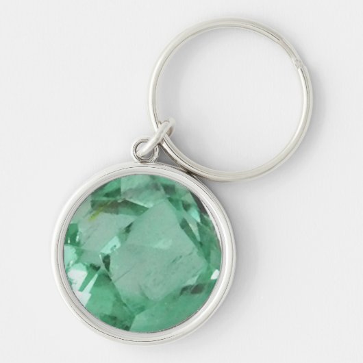Round Emerald Sleutelhanger (Voorkant)