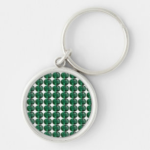 Round Emerald Sleutelhanger