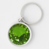 Round Emerald Sleutelhanger (Voorkant)