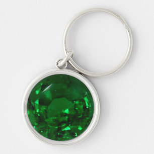 Round Emerald Sleutelhanger